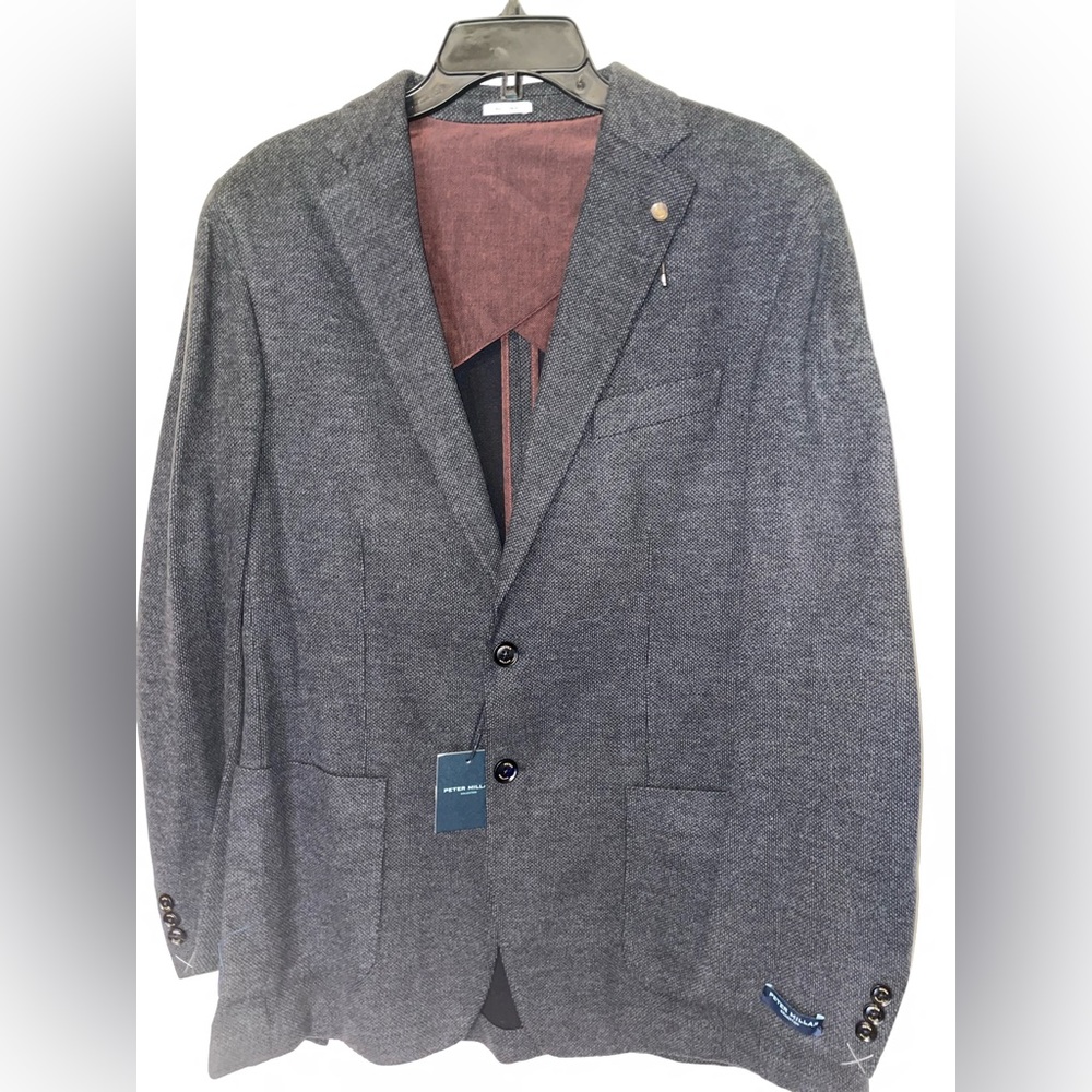 Peter Millar Wool Silk Cashmere Jacket Blazer: color Dolgr. Mens 40R